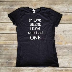 In dog beers I've only had one ladies fitted tee